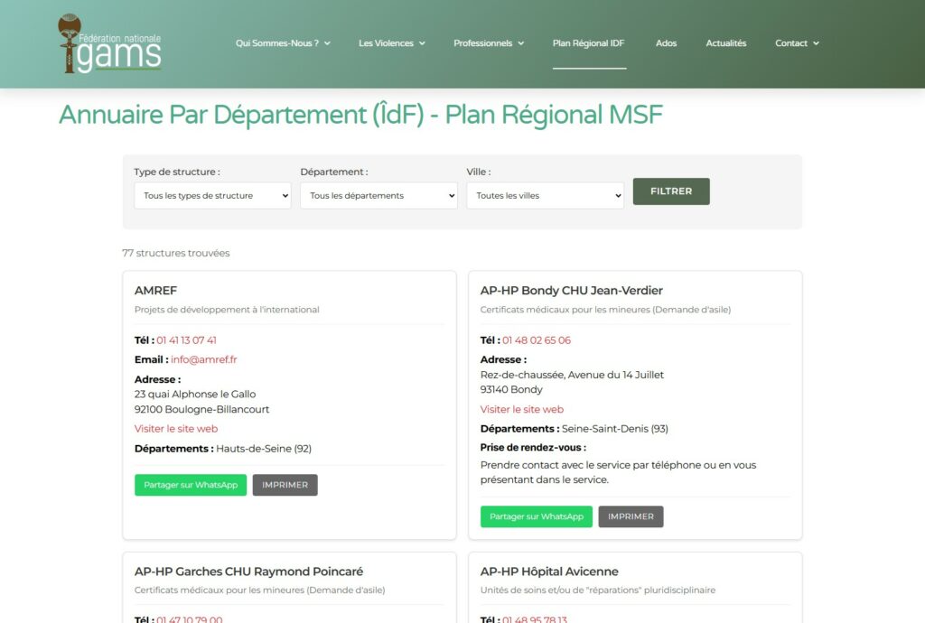 Case studies marketing digital - Plan francilien de lutte contre les MSF