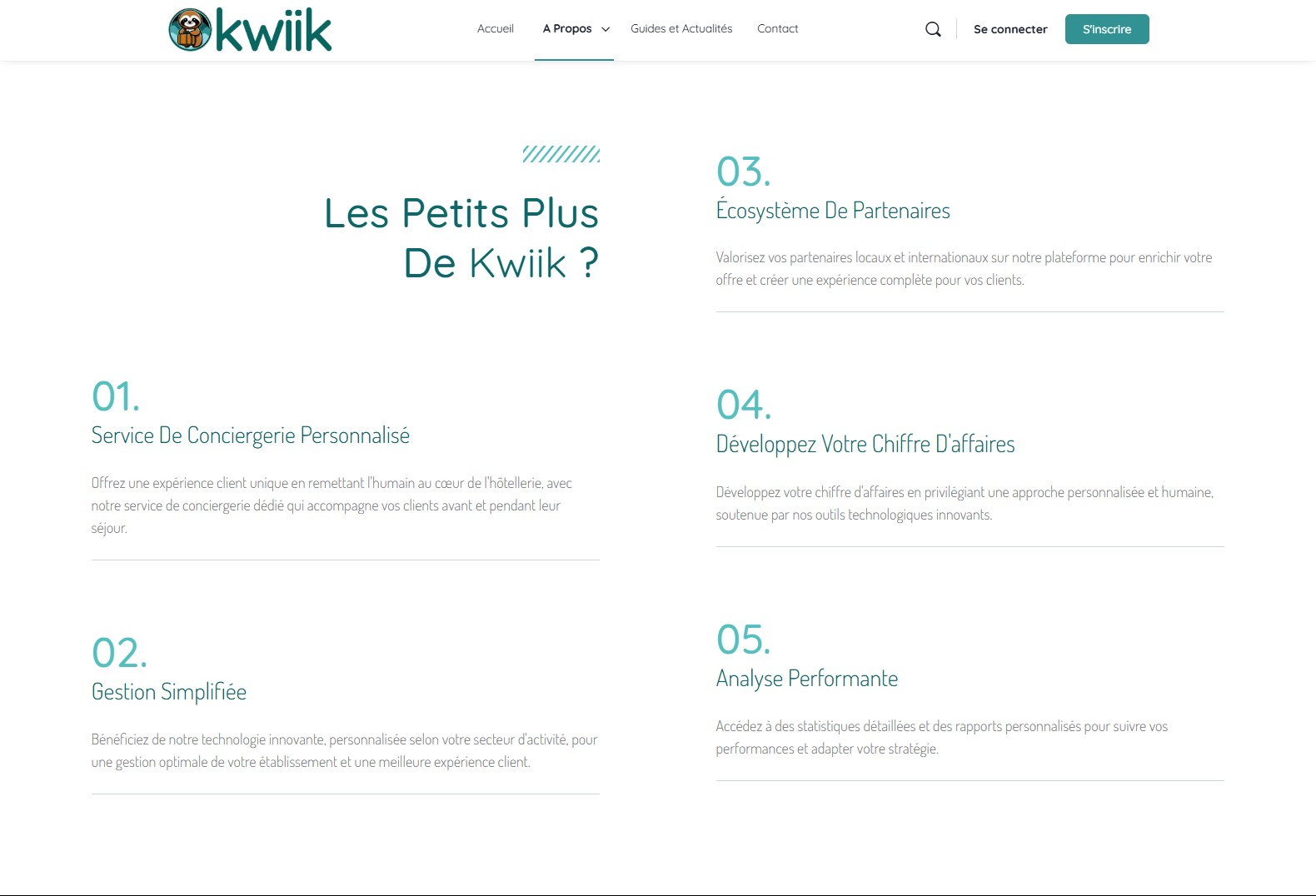 Petits plus Kwiik business