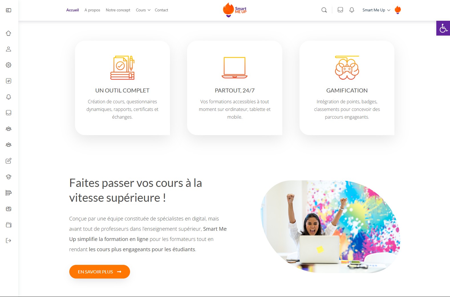 Vitesse supérieure Smart Me Up